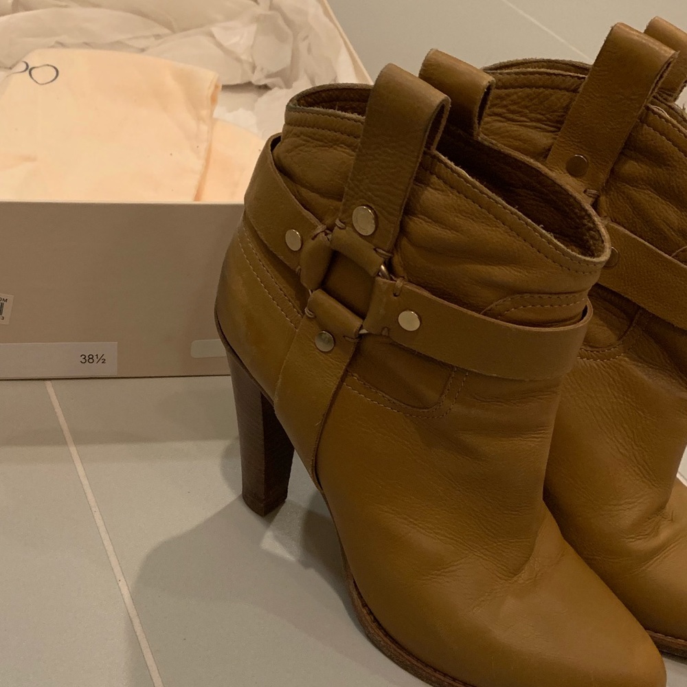 Camel Jimmy Choo Donita boots - sz 38.5